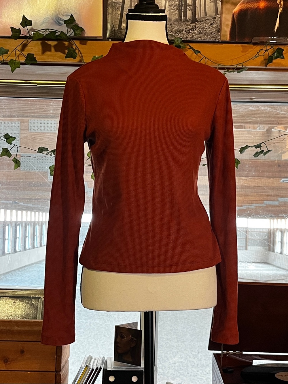 🌰Rust Thermal Mock Neck🌰